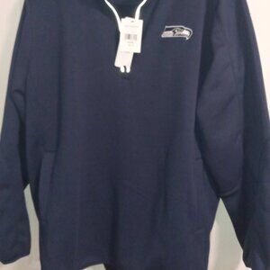 Seattle Seahawks quarter zip sweater size XXL